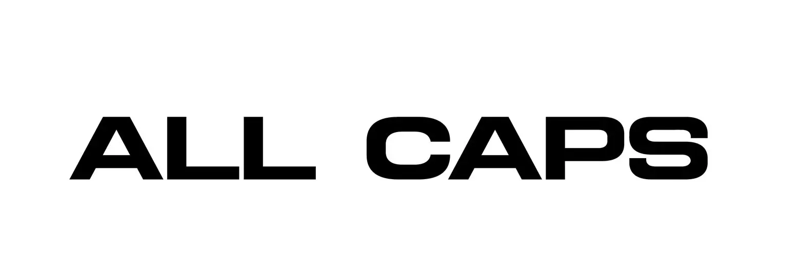 ALL CAPS
